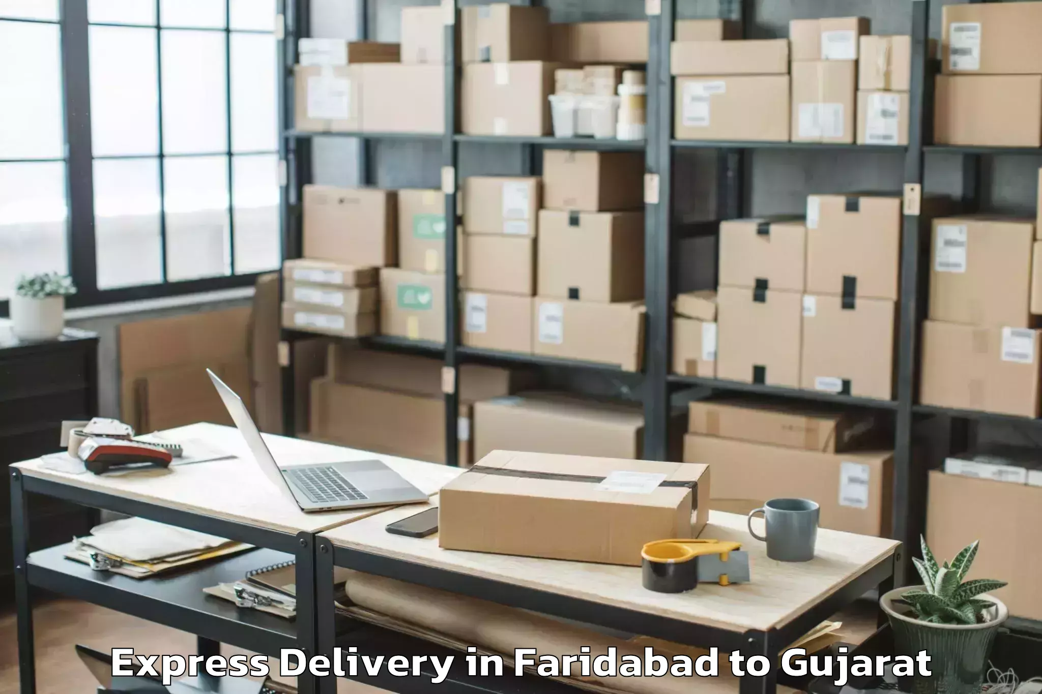 Quality Faridabad to Hemchandracharya North Gujarat Express Delivery